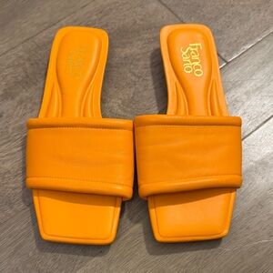 Franco Sarto Vibrant Orange Slides